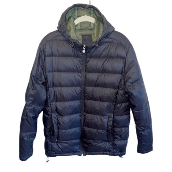 Linksoul Down Mens Kirkwall Black Hoodie Jacket Twilight Jacket Sz Small Golf - Picture 3 of 12